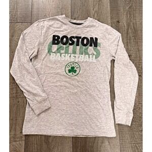 UNK Boston Celtics NBA Basketball Long Sleeve Shirt Gray Size S